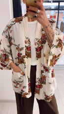GIACCA KIMONO FIORI