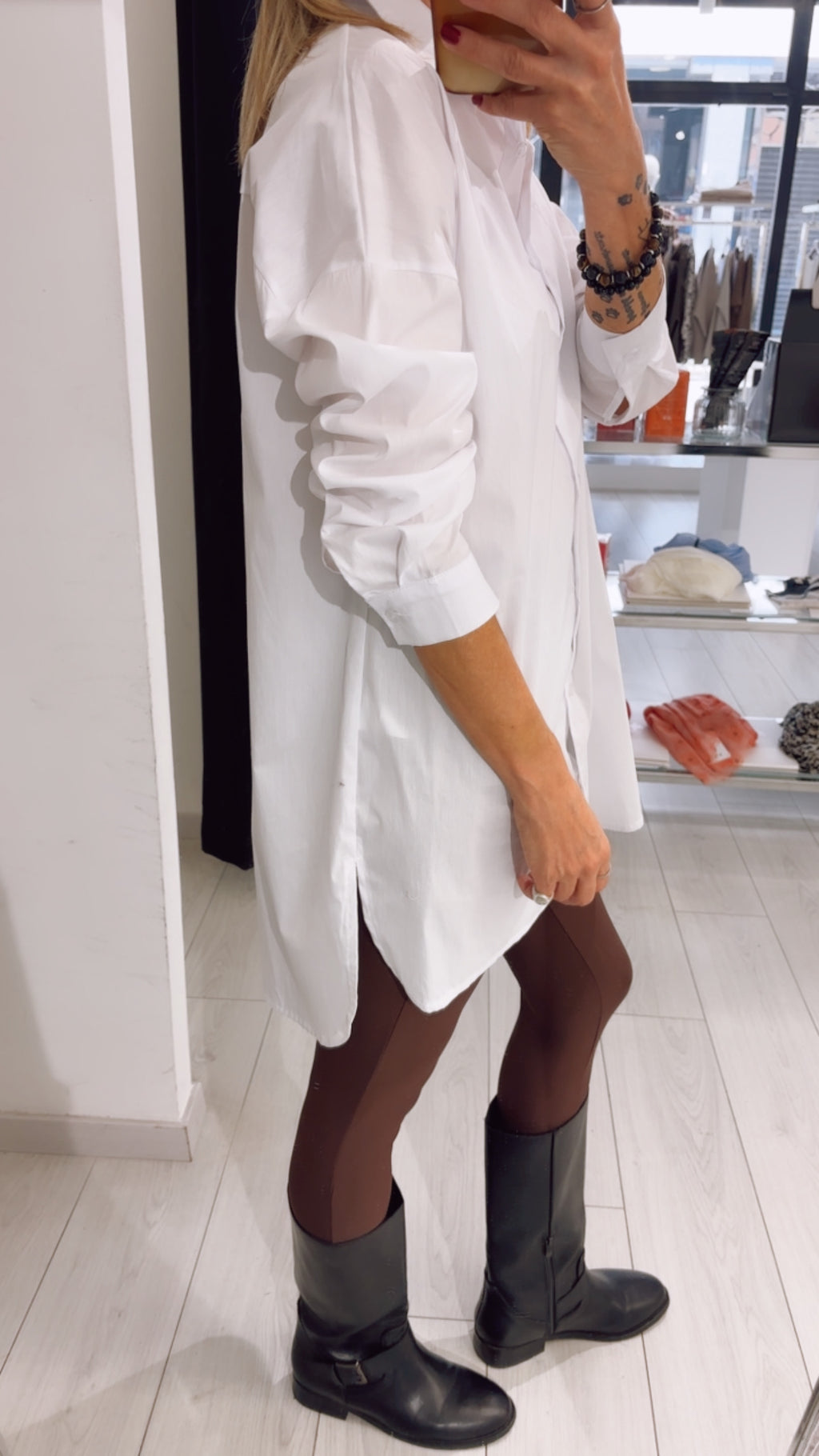 CAMICIA BASIC OVER LUNGA