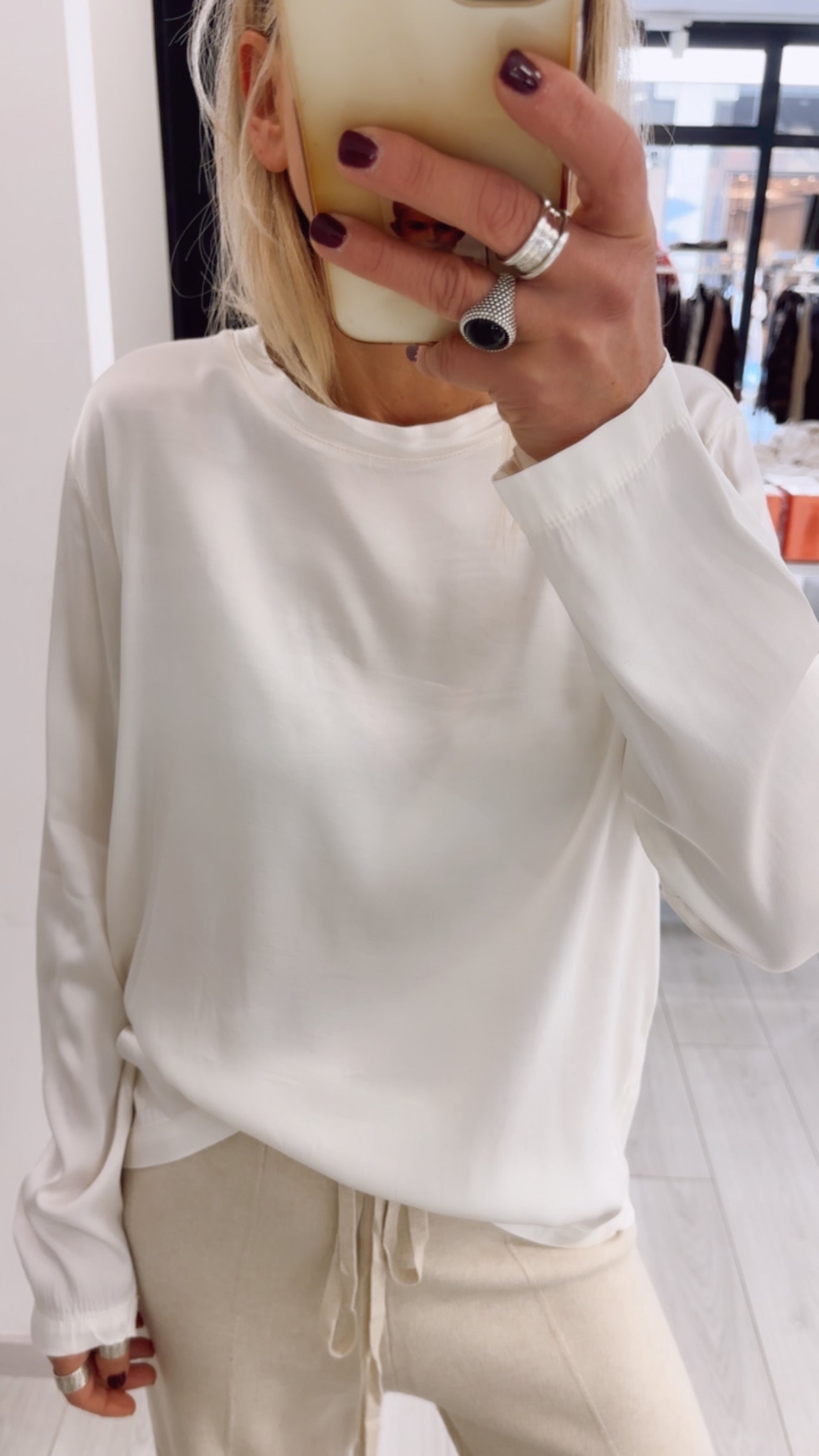 TSHIRT MANICA LUNGA IN RASO