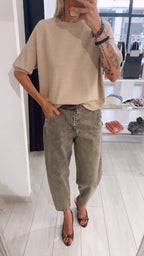 PANTALONE EFFETTO MARMO