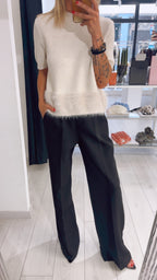 SOTTOGIACCA IN MAGLIA CON ECOPELLICCIA