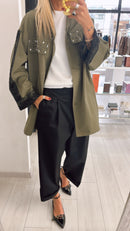 PARKA MILITARE STRASS
