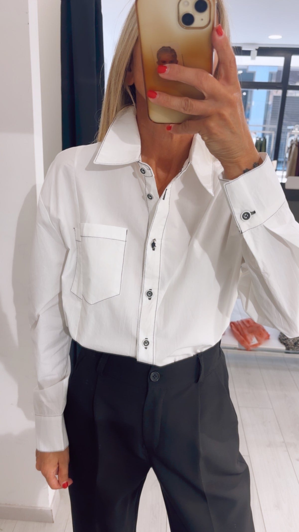 CAMICIA PROFILI NERI