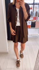 CAMICIA OVER MISTO LINO