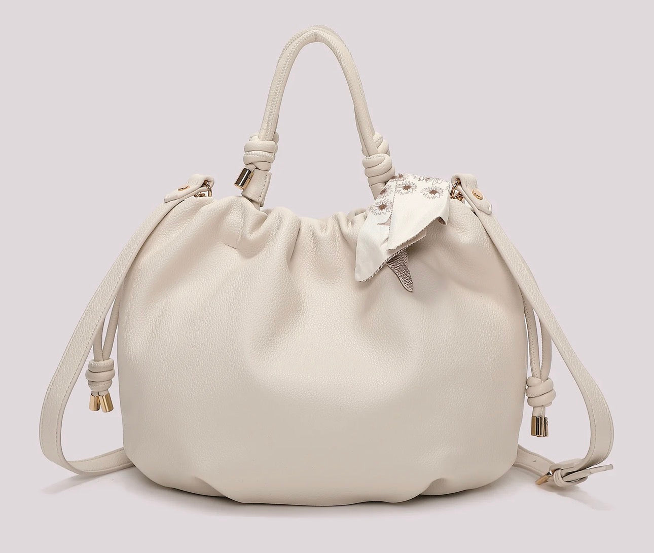 BORSA A MANO CON FOULARD