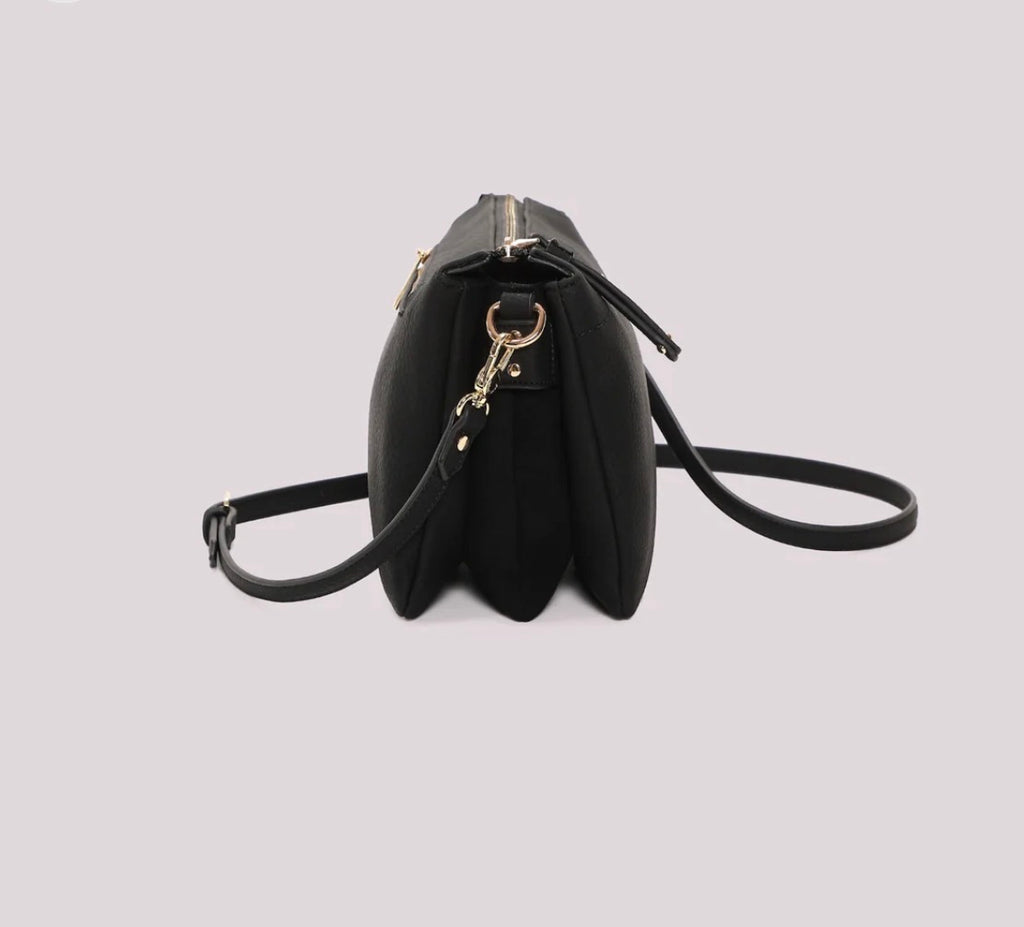 BORSA A TRACOLLA CON FIANCHI EFFETTO CAMOSCIO