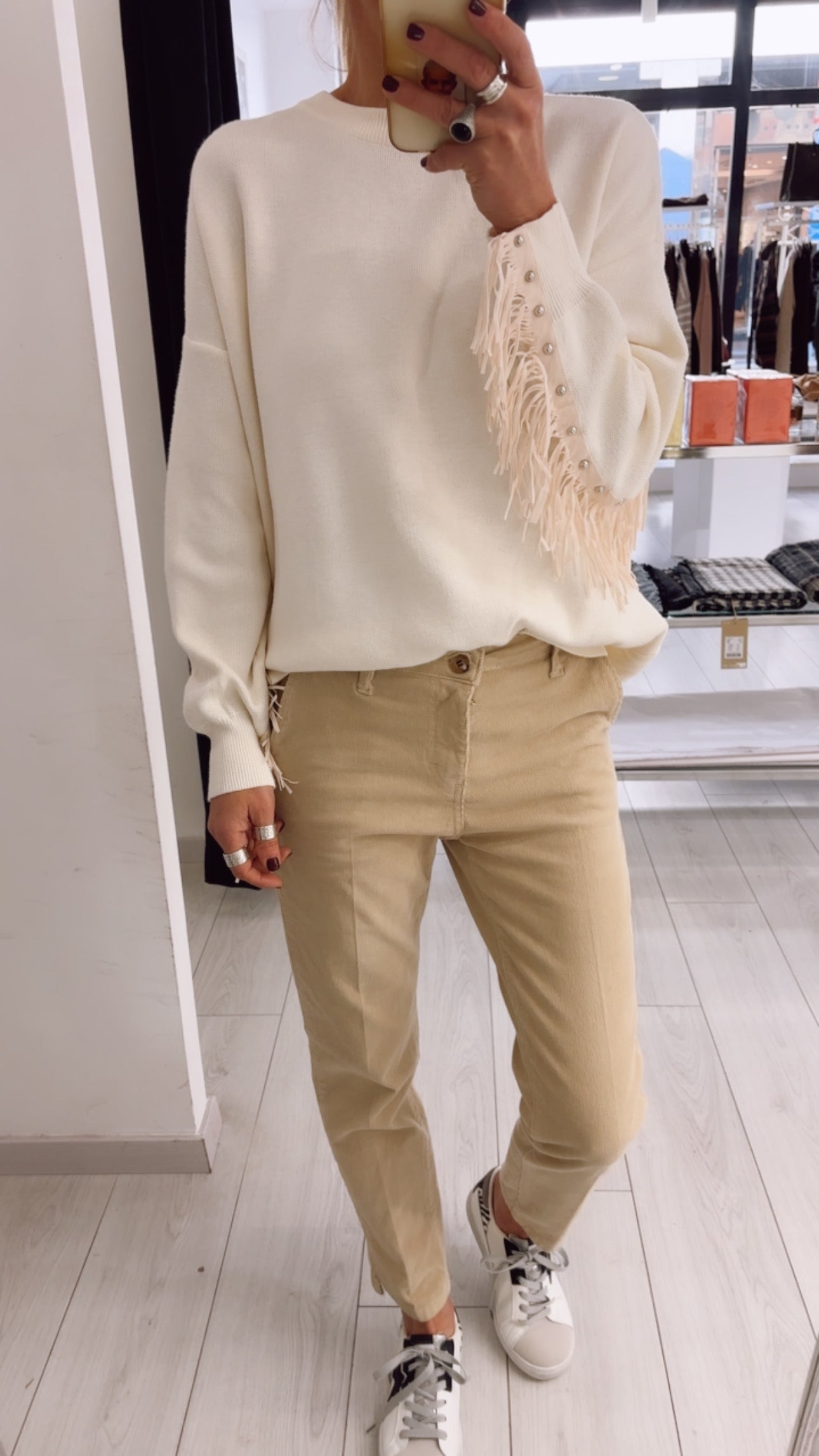 CHINO SLIM IN VELLUTO