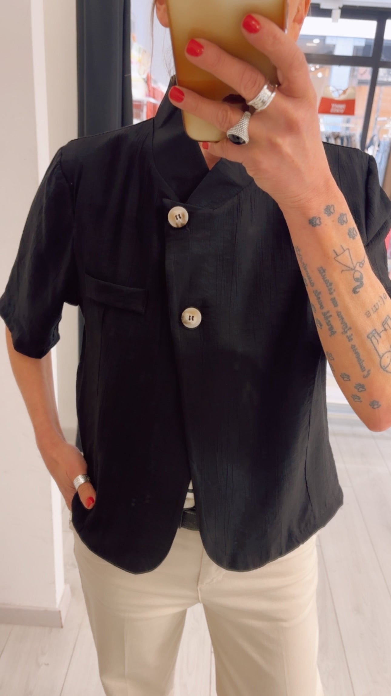 GIACCA CROPPED MANICA CORTA