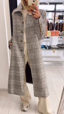 CAPPOTTO CHECK E PERLE