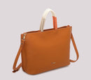 BORSA SHOPPING CON MANICO INTRECCIATO