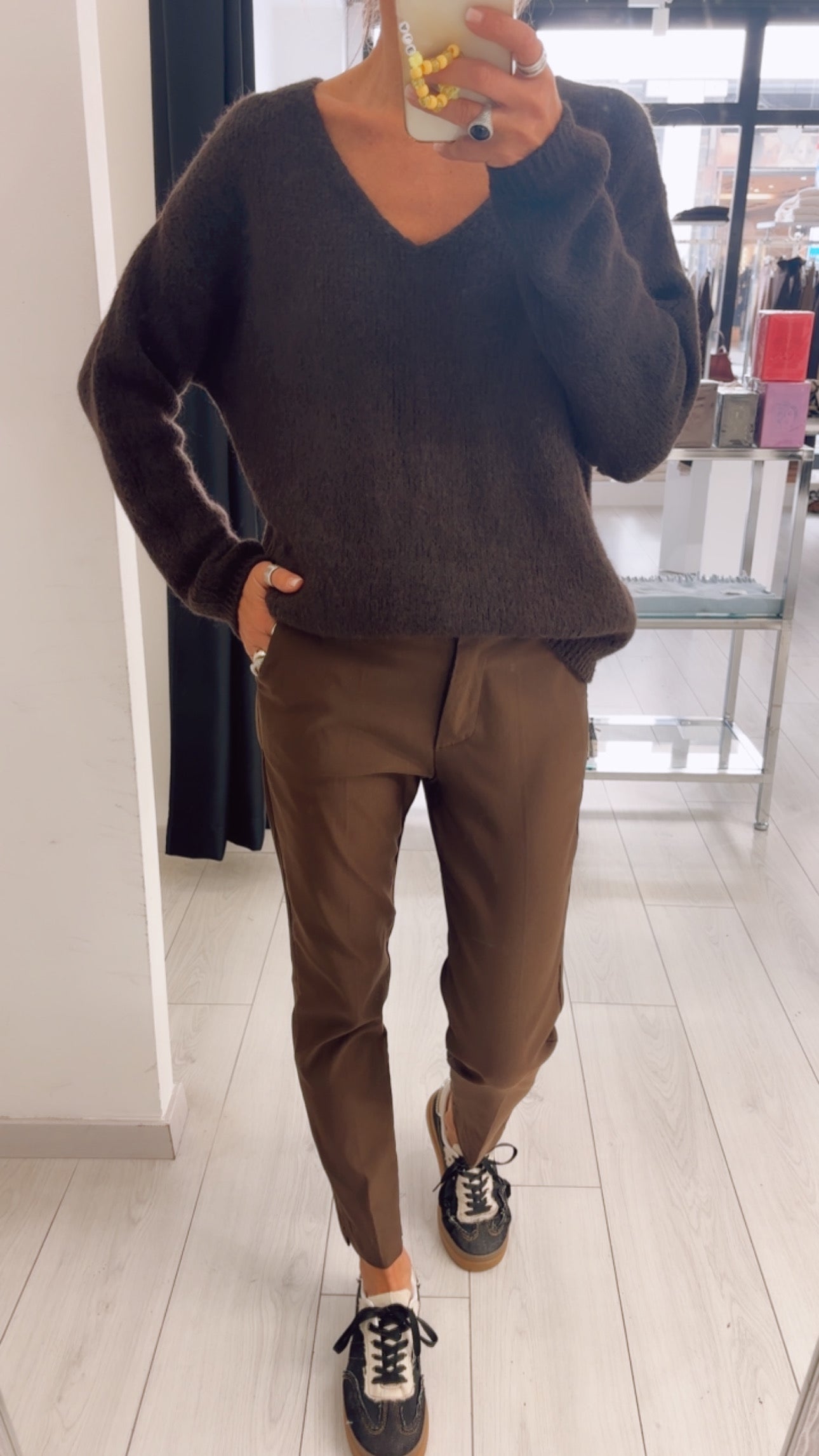 MAGLIA V MOHAIR