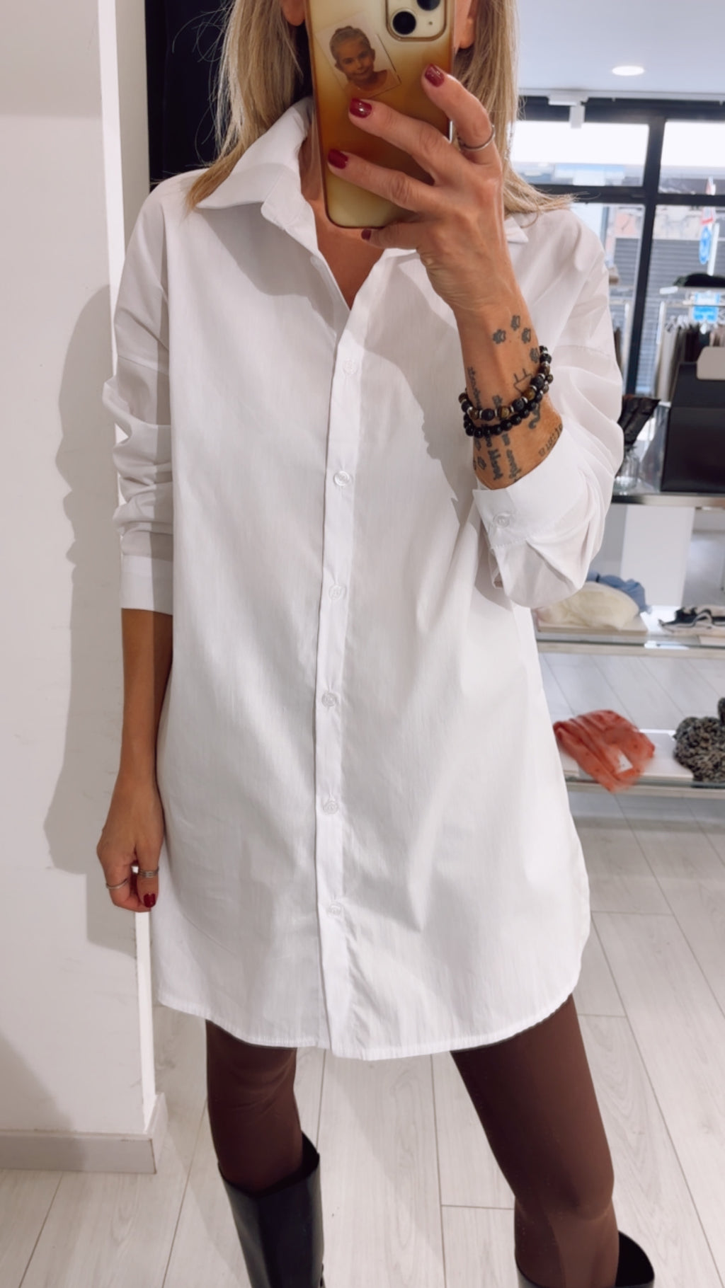 CAMICIA BASIC OVER LUNGA