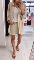 CAMICIA OVER MISTO LINO