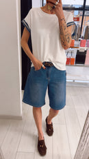 T-SHIRT RICAMI BLU
