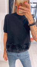 SOTTOGIACCA IN MAGLIA CON ECOPELLICCIA