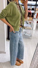 Cardigan manica corta