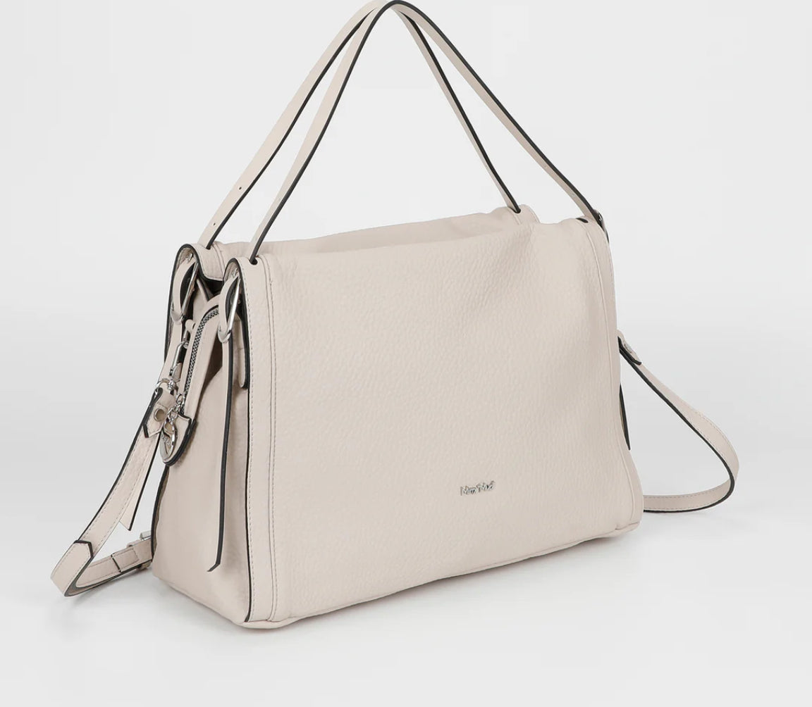 BORSA A SPALLA CON DOPPIO MANICO