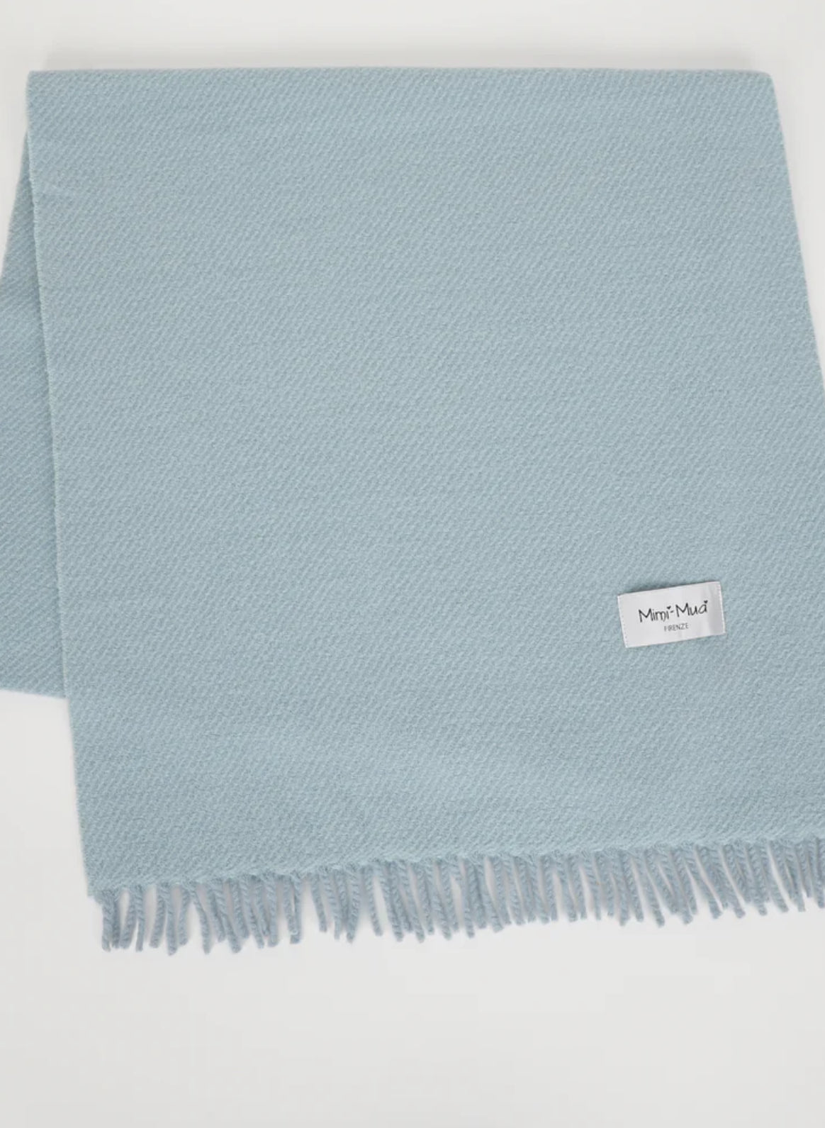 SCIARPA TINTA UNITA CON FRANGE CORTE